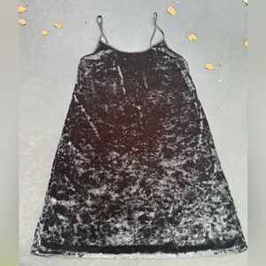 Victoria's Secret Black Velvet Mini Dress